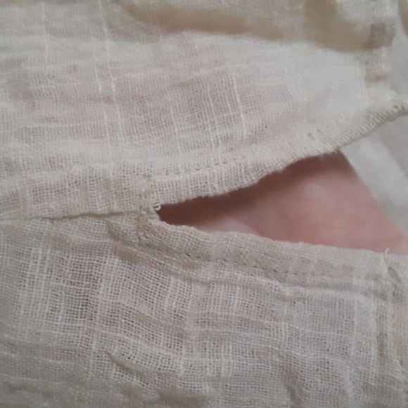 SPELL Paloma Blouse Small EUC Lace inset, side ties, lightweight, classic! FSOT - Picture 13 of 16